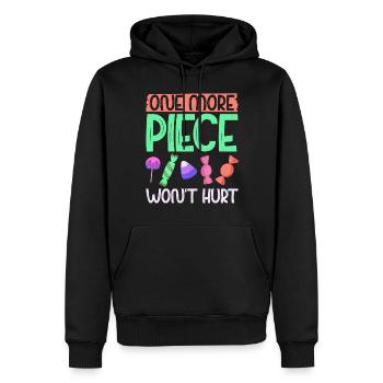 Cadeau de bonbons - Sweat à capuche Premium bio Homme - noir - Devant - Nico (187cm)