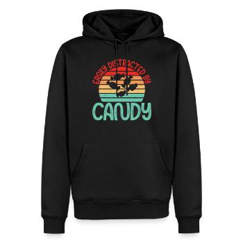 Candy Gift - Men’s Premium Organic Hoodie - black - Front - Nico (187cm)