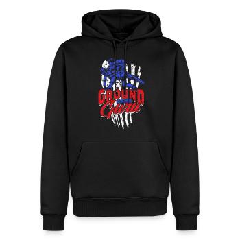 Sambo Ground Game Guru - Sweat à capuche Premium bio Homme - noir - Devant - Nico (187cm)