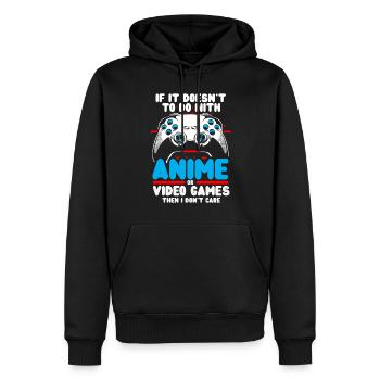 Anime Gaming Otaku Manga Kawaii Japan - Männer Premium Bio Hoodie - Schwarz - Vorne - Nico (187cm)