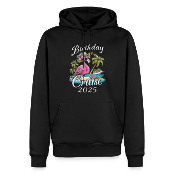 Birthday Cruise 2025 - Männer Premium Bio Hoodie - Schwarz - Vorne - Nico (187cm)