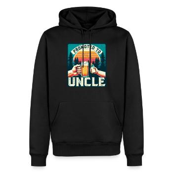 Werdender Onkel loading Zukünftiger Onkel - Männer Premium Bio Hoodie - Schwarz - Vorne - Nico (187cm)