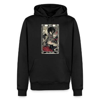 Carte de Tarot sorcellerie occulte Anime Goth - Sweat à capuche Premium bio Homme - noir - Devant - Nico (187cm)
