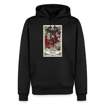 Carte de Tarot sorcellerie occulte Anime Goth - Sweat à capuche Premium bio Homme - noir - Devant - Nico (187cm)