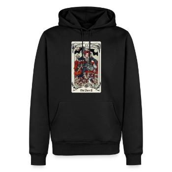 Carte de Tarot sorcellerie occulte Anime Goth - Sweat à capuche Premium bio Homme - noir - Devant - Nico (187cm)