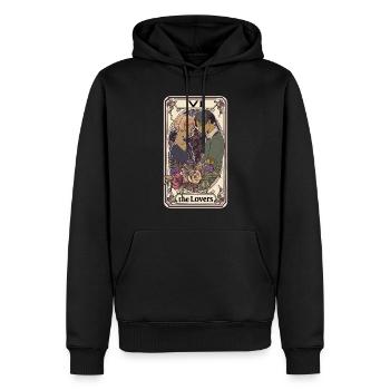 Carte de Tarot sorcellerie occulte Anime Goth - Sweat à capuche Premium bio Homme - noir - Devant - Nico (187cm)