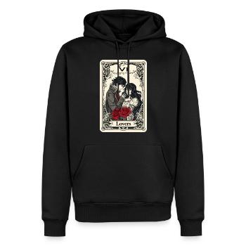 Carte de Tarot sorcellerie occulte Anime Goth - Sweat à capuche Premium bio Homme - noir - Devant - Nico (187cm)