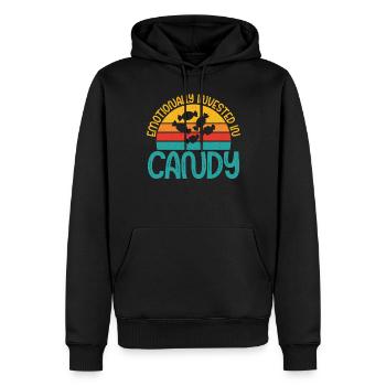 Candy Gift - Männer Premium Bio Hoodie - Schwarz - Vorne - Nico (187cm)