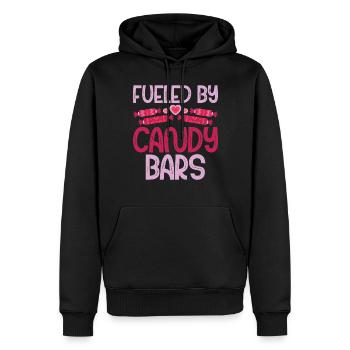Cadeau de bonbons - Sweat à capuche Premium bio Homme - noir - Devant - Nico (187cm)