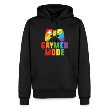 Gaymer LGBT Pride Rainbow Gamer Video Games - Männer Premium Bio Hoodie - Schwarz - Vorne - Nico (187cm)