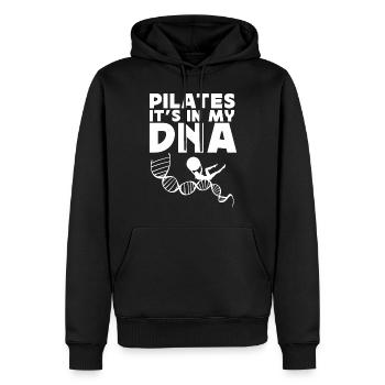 Instructeur de Pilates Professeur de Pilates - Sweat à capuche Premium bio Homme - noir - Devant - Nico (187cm)