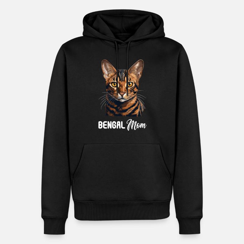 Chat du Bengale Bengalkatze - Sweat à capuche Premium bio Homme - noir