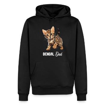 Bengal Cat Bengalkatze - Männer Premium Bio Hoodie - Schwarz - Vorne - Nico (187cm)