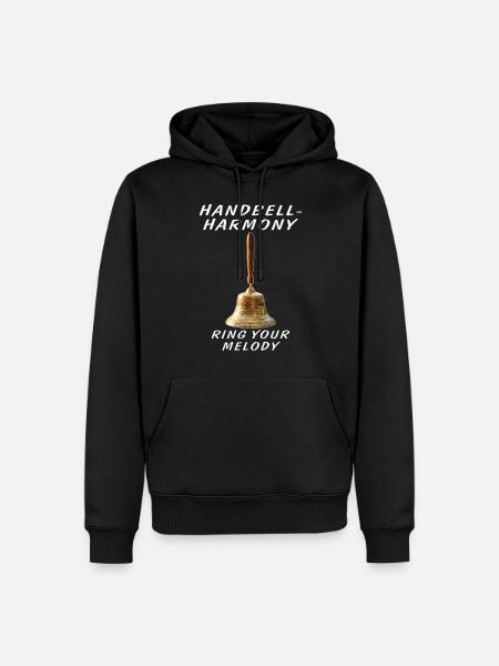 HANDBELL HARMONY - Men’s Premium Organic Hoodie - black