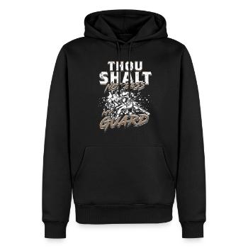 Sambo Thou Shalt Not Pass My Guard - Männer Premium Bio Hoodie - Schwarz - Vorne - Nico (187cm)