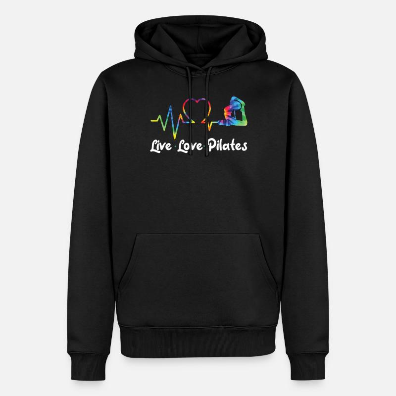 Pilates Instructor Teacher - Männer Premium Bio Hoodie - Schwarz