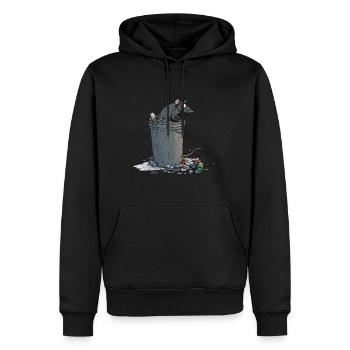 Anti Littering No Environment Recycle - Männer Premium Bio Hoodie - Schwarz - Vorne - Nico (187cm)
