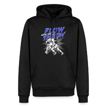 Sambo Flow Avec Le Plaid - Sweat à capuche Premium bio Homme - noir - Devant - Nico (187cm)