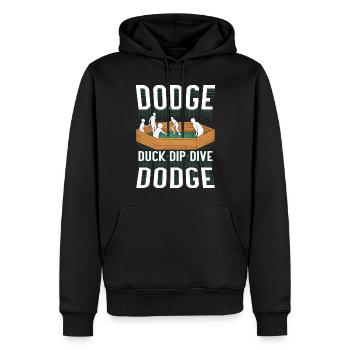 Gagaball Gaga Ball Ballon Chasseur - Sweat à capuche Premium bio Homme - noir - Devant - Nico (187cm)