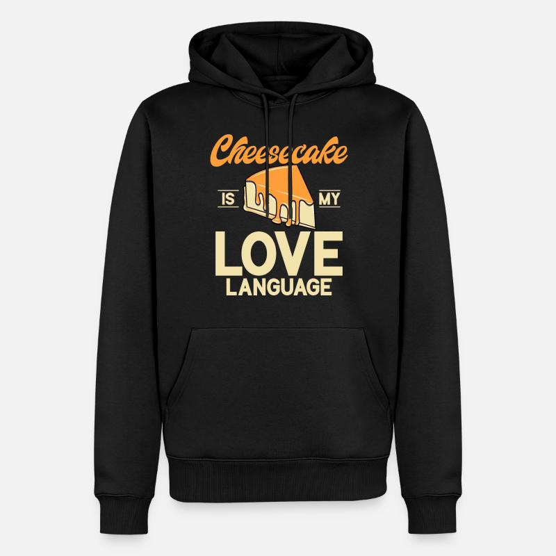 Cheesecake Gift - Männer Premium Bio Hoodie - Schwarz