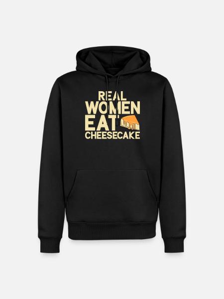 Cheesecake Gift - Männer Premium Bio Hoodie - Schwarz