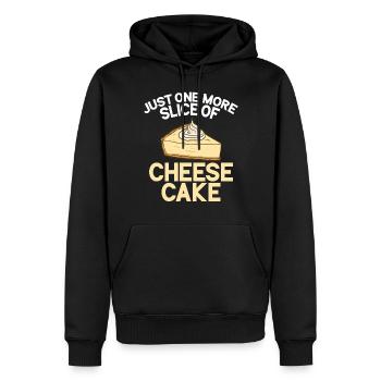 Cheesecake Gift - Männer Premium Bio Hoodie - Schwarz - Vorne - Nico (187cm)