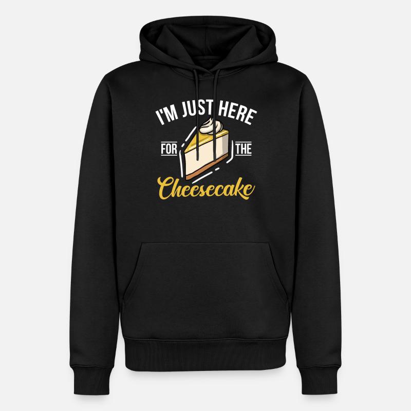 Cheesecake Gift - Männer Premium Bio Hoodie - Schwarz