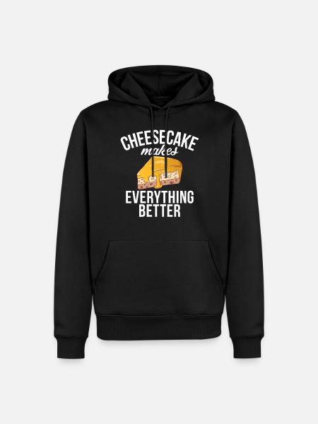 Cheesecake Gift - Men’s Premium Organic Hoodie - black