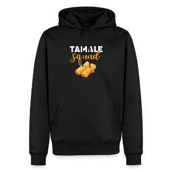 Cuisine mexicaine de Tamale - Sweat à capuche Premium bio Homme - noir - Devant - Nico (187cm)