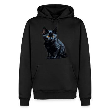 Bombay Cat Bombay Katze - Männer Premium Bio Hoodie - Schwarz - Vorne - Nico (187cm)