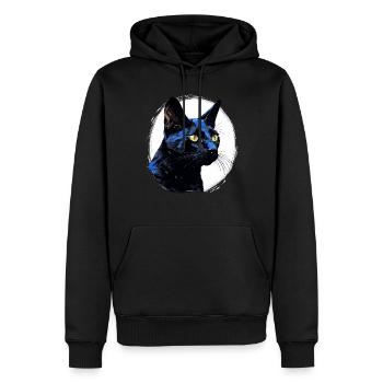 Bombay Cat Bombay Katze - Männer Premium Bio Hoodie - Schwarz - Vorne - Nico (187cm)