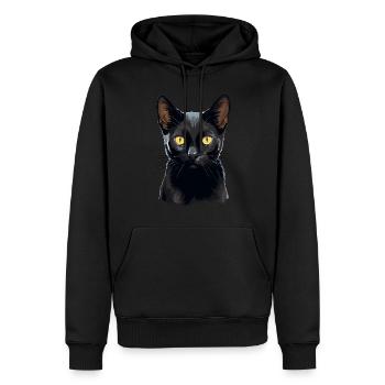 Bombay Cat Bombay Katze - Männer Premium Bio Hoodie - Schwarz - Vorne - Nico (187cm)