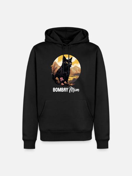 Bombay Cat Bombay Katze - Men’s Premium Organic Hoodie - black
