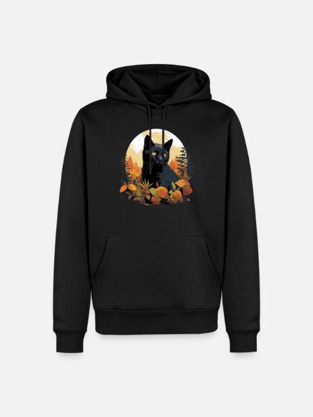 Bombay Cat Bombay Katze - Men’s Premium Organic Hoodie - black