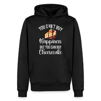 Cheesecake Gift - Männer Premium Bio Hoodie - Schwarz - Vorne - Nico (187cm)