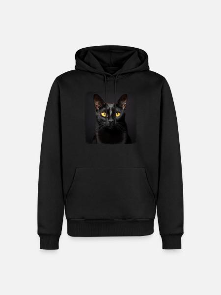 Bombay Cat Bombay Katze - Men’s Premium Organic Hoodie - black