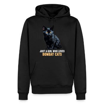Bombay Cat Bombay Katze - Männer Premium Bio Hoodie - Schwarz - Vorne - Nico (187cm)