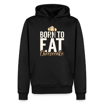 Cheesecake Gift - Männer Premium Bio Hoodie - Schwarz - Vorne - Nico (187cm)