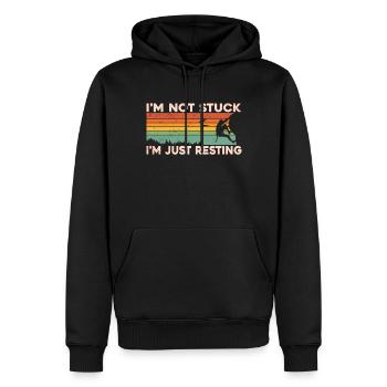 Klettern Mountain Boulder Climble Climber - Männer Premium Bio Hoodie - Schwarz - Vorne - Nico (187cm)