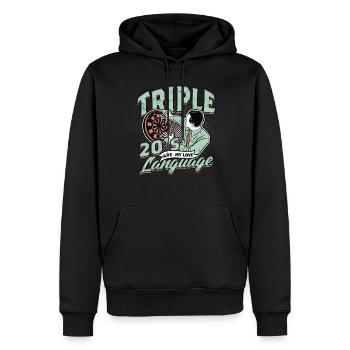 Dart Dartspieler Darter - Männer Premium Bio Hoodie - Schwarz - Vorne - Nico (187cm)