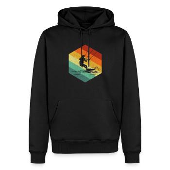 Kitesurfing kiteboarding lover - Männer Premium Bio Hoodie - Schwarz - Vorne - Nico (187cm)