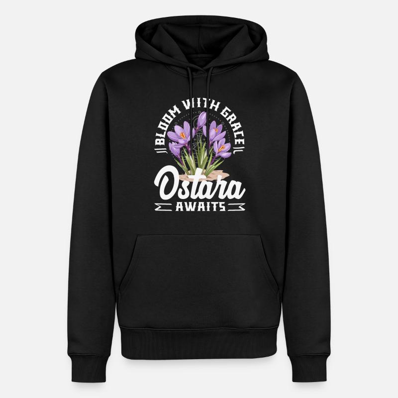 Easter Eostre Pagan Spring - Men’s Premium Organic Hoodie - black