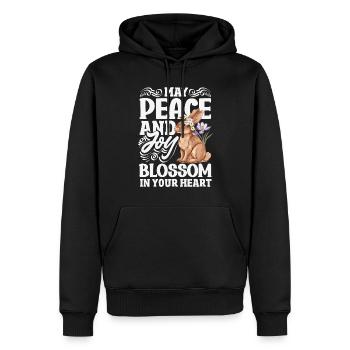 Pâques Eostre Printemps païen - Sweat à capuche Premium bio Homme - noir - Devant - Nico (187cm)