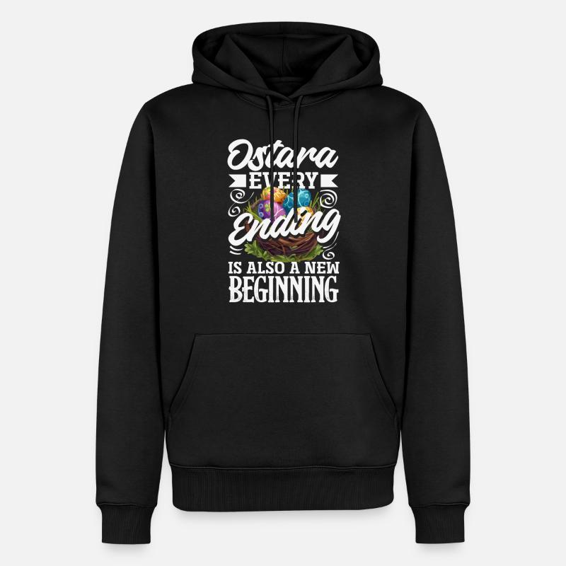 Easter Eostre Pagan Spring - Men’s Premium Organic Hoodie - black