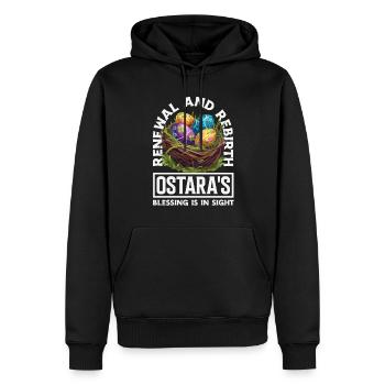 Easter Eostre Pagan Spring - Men’s Premium Organic Hoodie - black - Front - Nico (187cm)