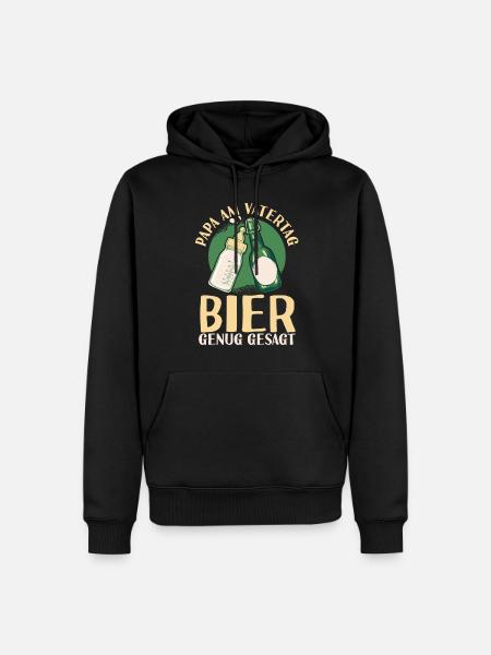 Dad Beer Father Father's Day - Men’s Premium Organic Hoodie - black