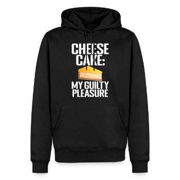 Cheesecake Gift - Männer Premium Bio Hoodie - Schwarz - Vorne - Nico (187cm)