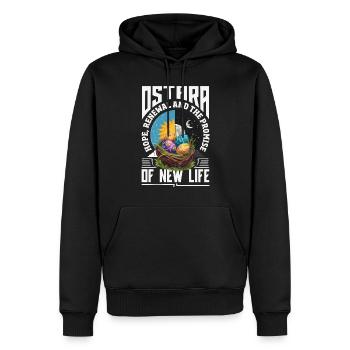 Easter Eostre Pagan Spring - Men’s Premium Organic Hoodie - black - Front - Nico (187cm)