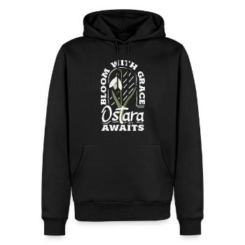 Easter Eostre Pagan Spring - Men’s Premium Organic Hoodie - black - Front - Nico (187cm)