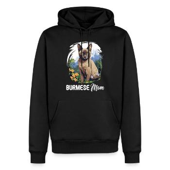 Chat birman Birmanie Katze - Sweat à capuche Premium bio Homme - noir - Devant - Nico (187cm)